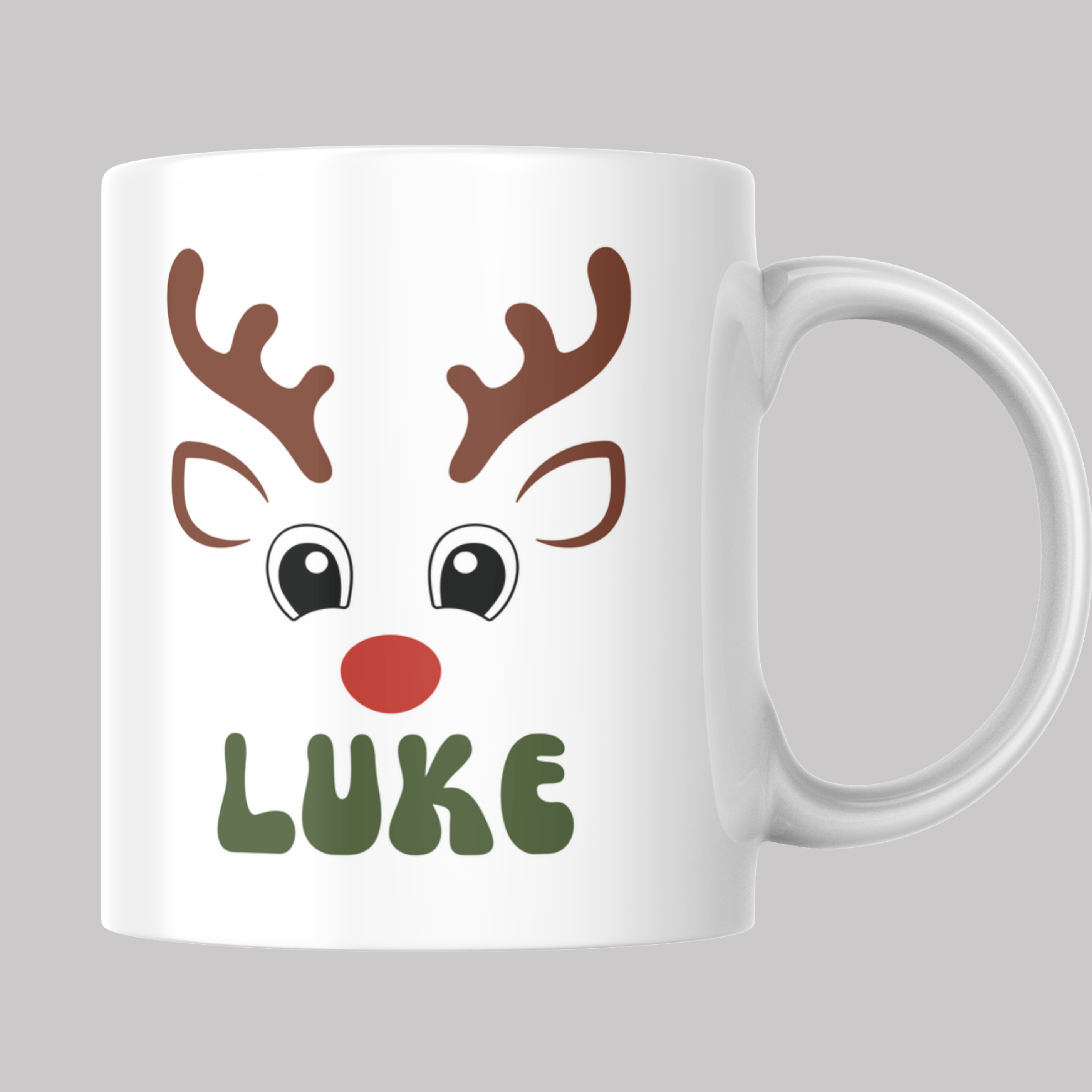 Personalized Reindeer Mug